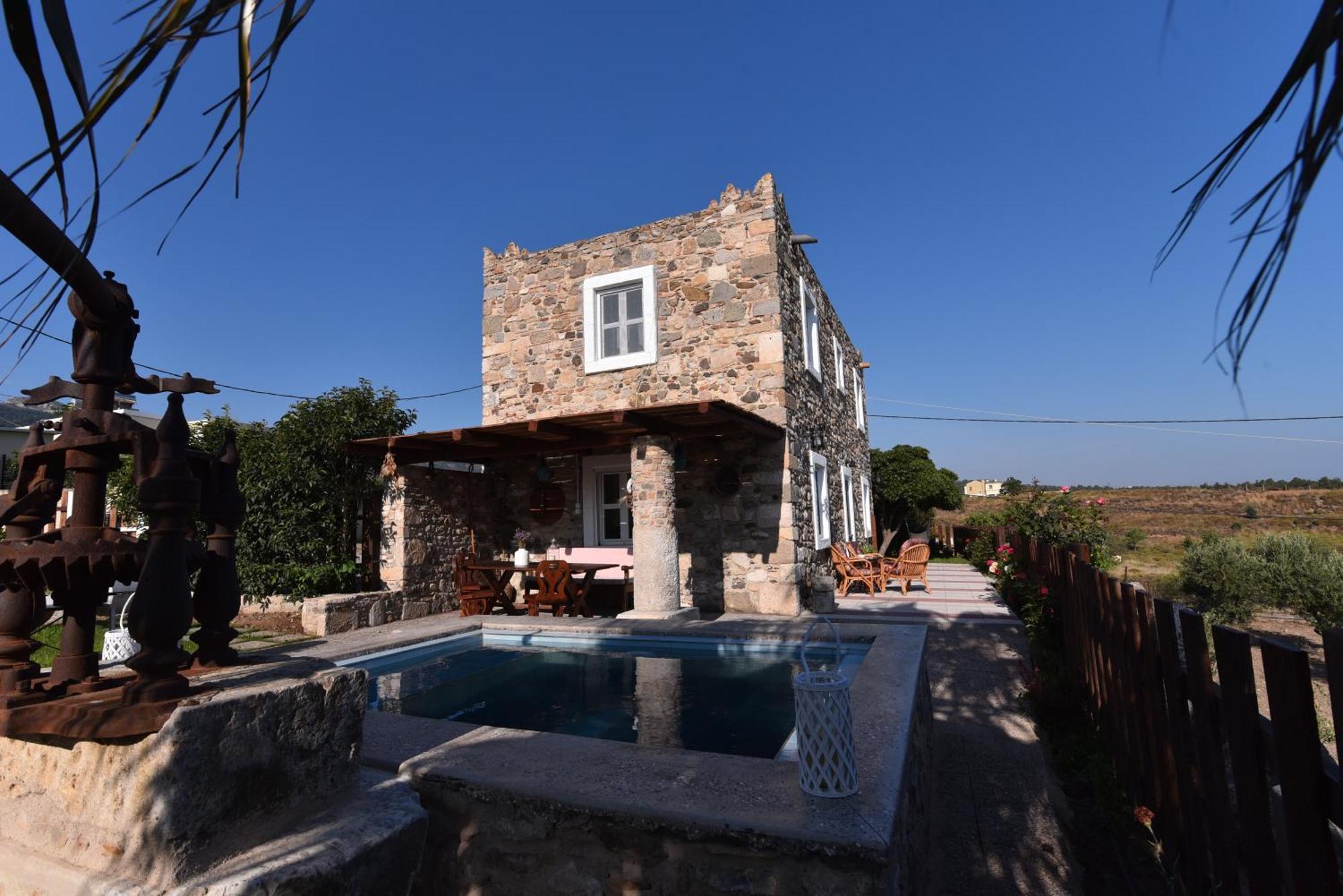Traditional Kos Villa With Swimming Pool, Lawn Yard And Bbq Exteriör bild