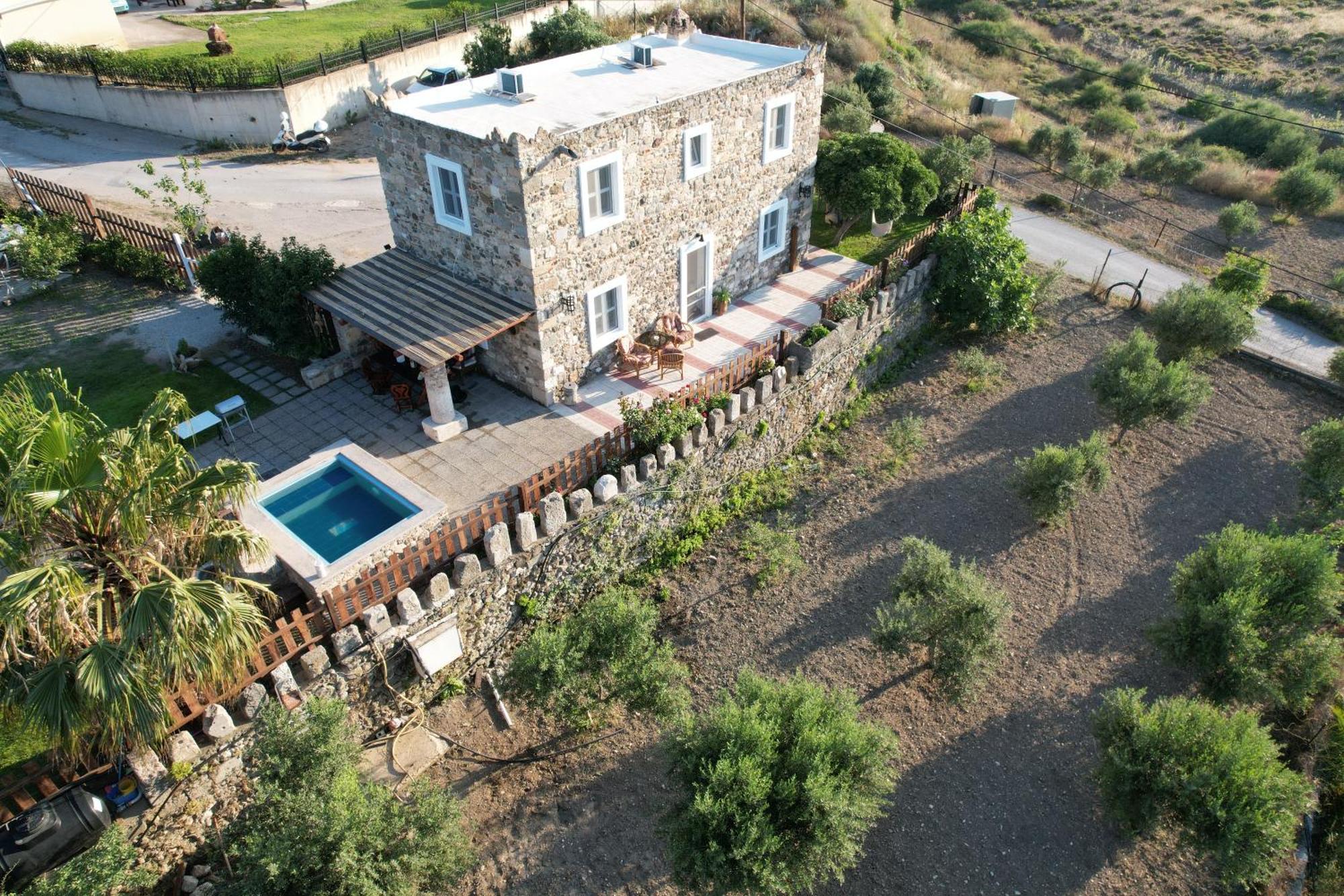 Traditional Kos Villa With Swimming Pool, Lawn Yard And Bbq Exteriör bild